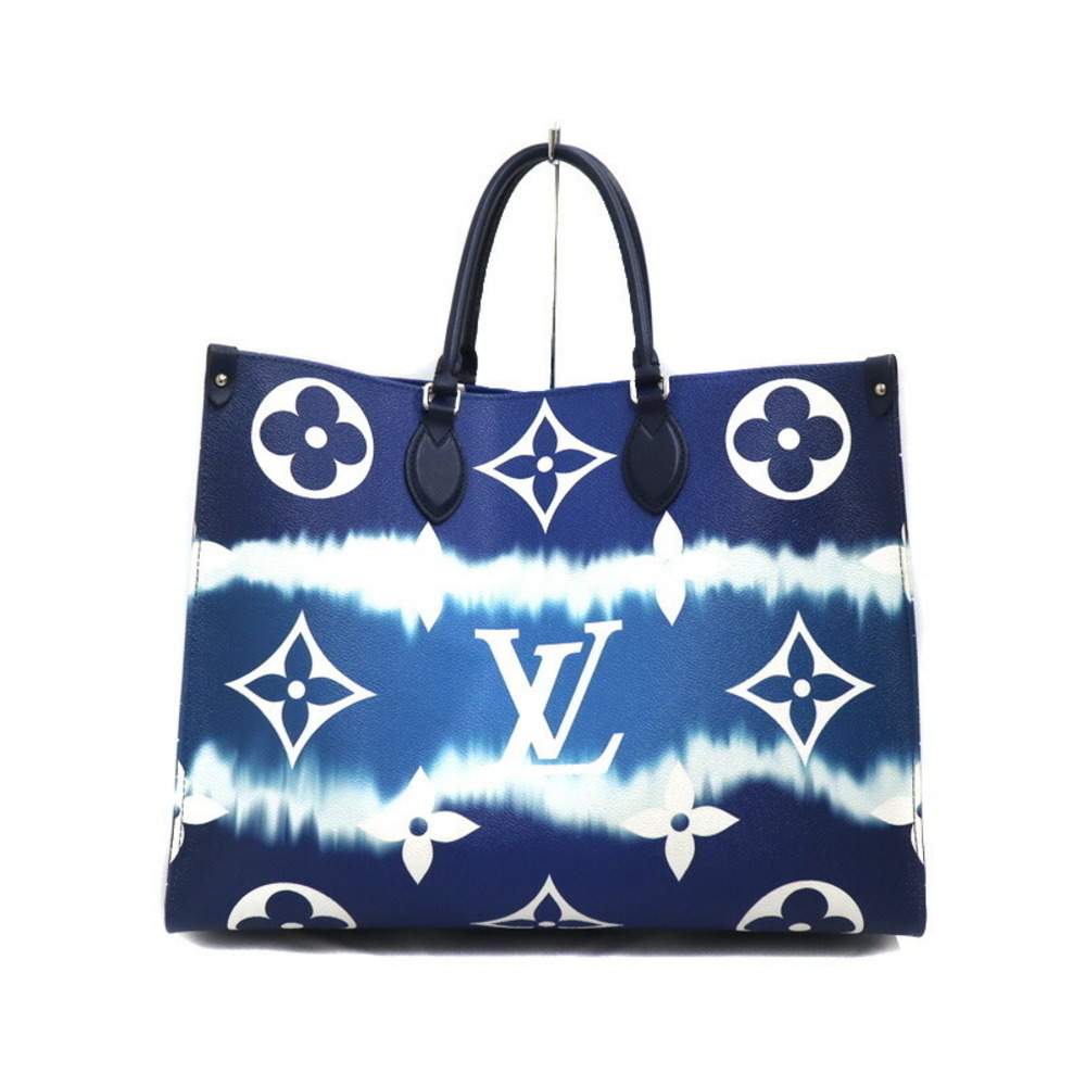 Louis Vuitton OnTheGo Tote Bag Leather Blue